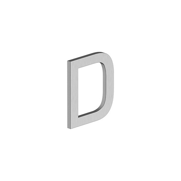 4 LETTER D, E SERIES W/ RISERS, STAINLESS STEEL in Brushed Stainless